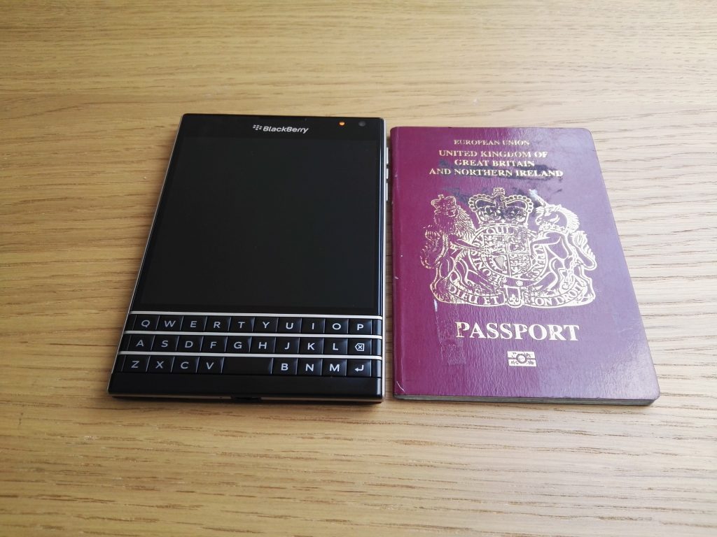 Blackberry Passport Size