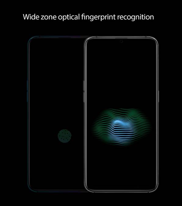 OPPO announces the wide zone optical fingerprint recognition at a technical communication session   